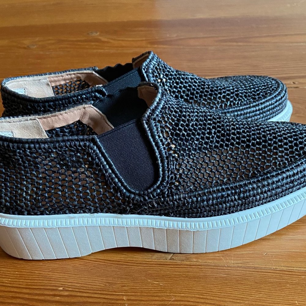 ROBERT CLERGERIE RAFFIA MESH LOW-TOPS